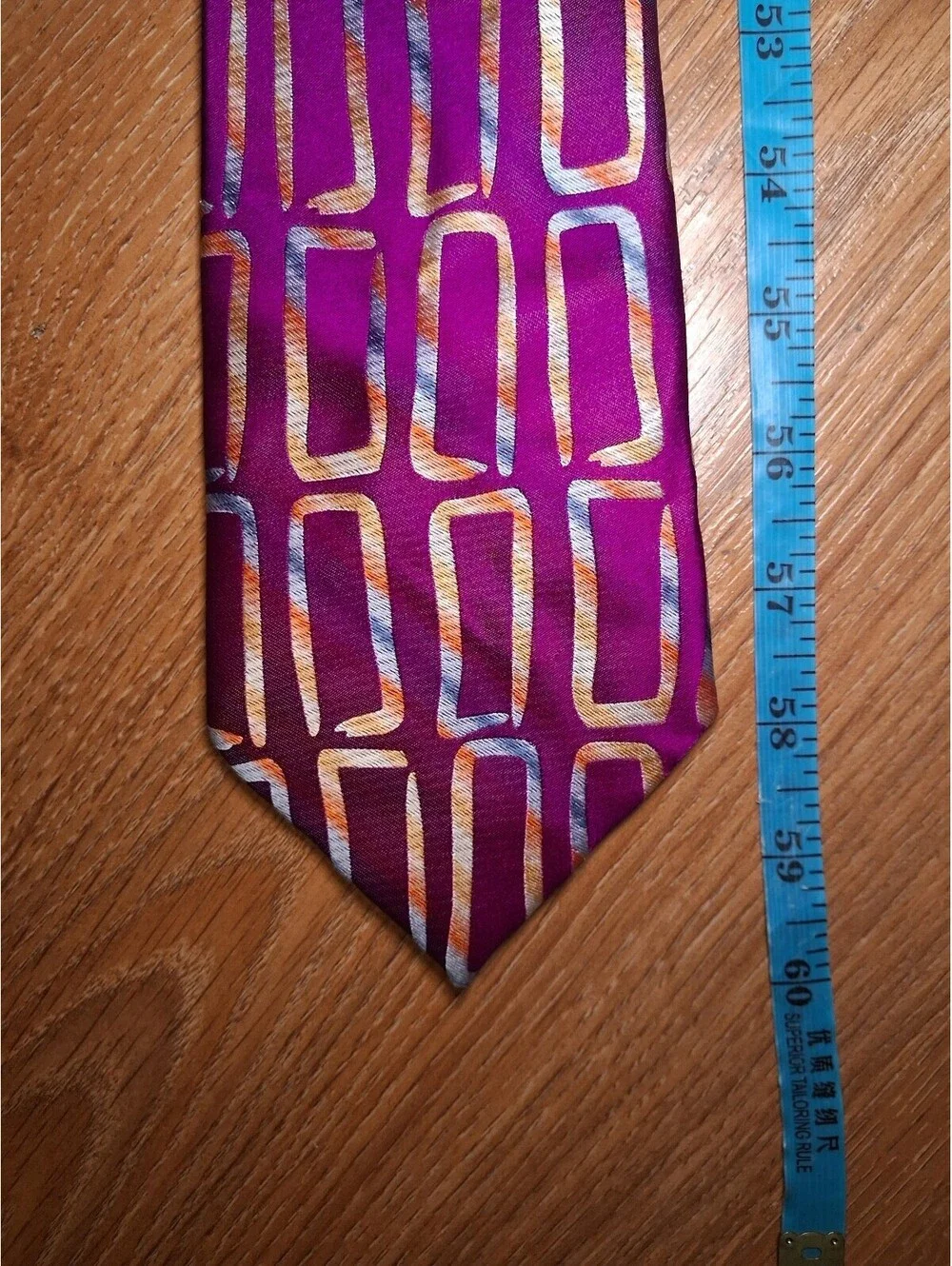 LIMITED EDITION VINTAGE Jerry Garcia Silk Tie Magenta Wide